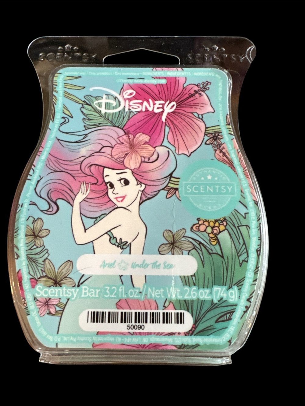 Disney Ariel Under The Sea Scentsy Wax Bar New 3.2oz Retired